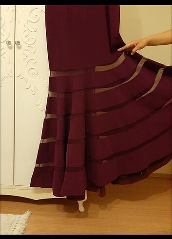 Bordo abiye - Görsel 6