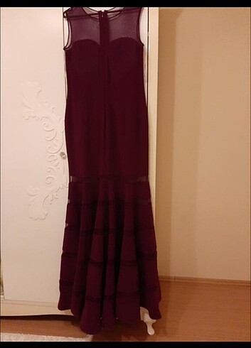 Bordo abiye - Görsel 7