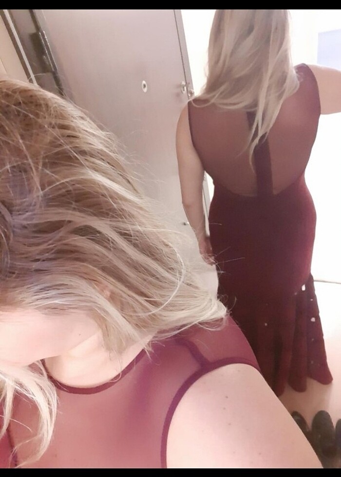 Bordo abiye  - Görsel 4