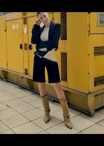 CAPPUCCINO Süet Kadın Botlar - Görsel 2