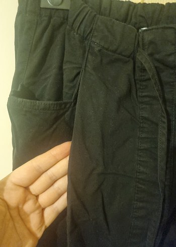 siyah yırtmaçlı uzun etek - Görsel 6