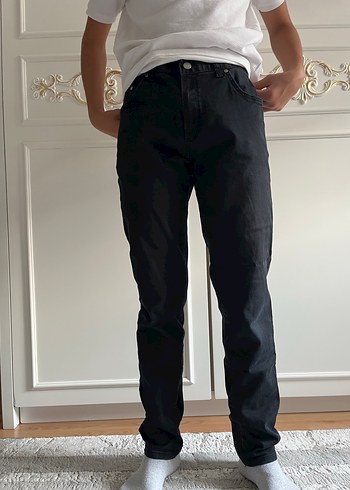 Erkek çocuk Siyah Rahat Kesim Denim Pantolon