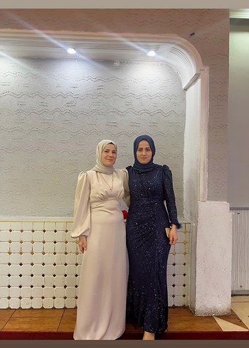 Peyet lacivert Abiye  çok güzel çok hoş duruyor satılık fiyatı - Görsel 2