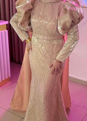 Satılık Tesettür abiye 2 defa giyildi arkası ipli 36.42 bedene - Görsel 3