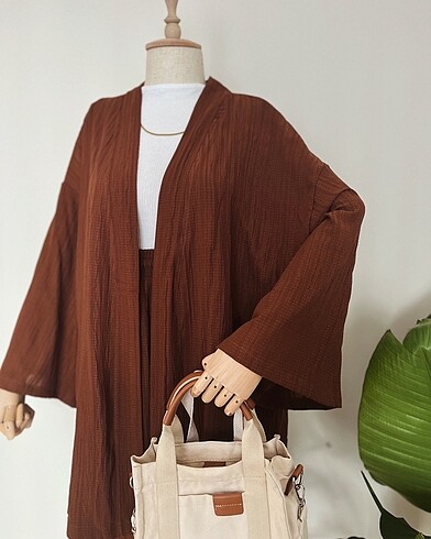 Diğer Gofre Kumaş Kimono Ve Şalvar Pantolon