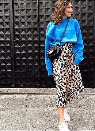 Leopar saten etek