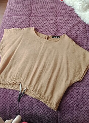Bağcıklı Crop Bluz 
