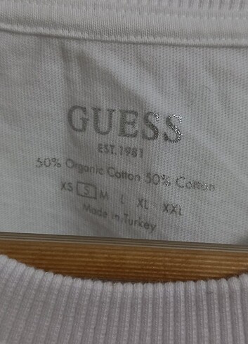 s Beden beyaz Renk Guess tshirt