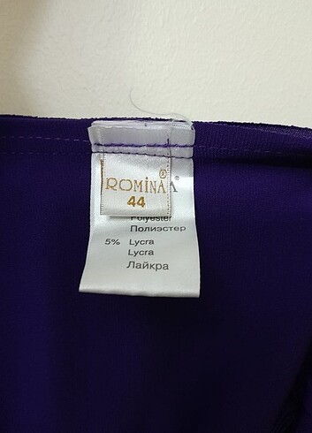 Koyu mor renk kısa abiye elbise - Görsel 6