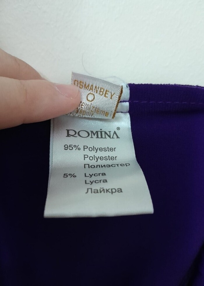 Koyu mor renk kısa abiye elbise - Görsel 5