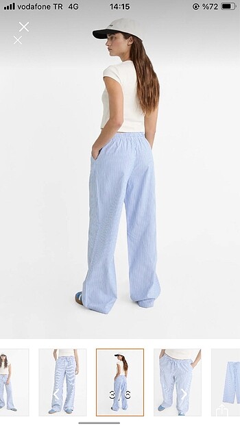 xs Beden Stradivarius poplin pantolon