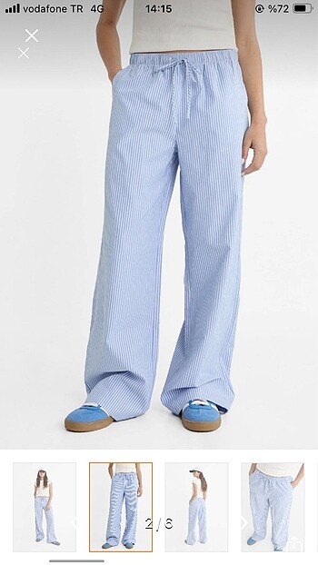Stradivarius Stradivarius poplin pantolon