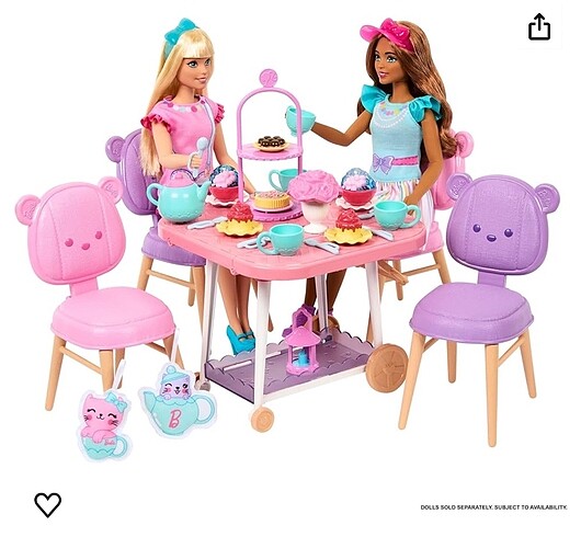 Barbie Bebeğim Çay Partisi Oyun Seti