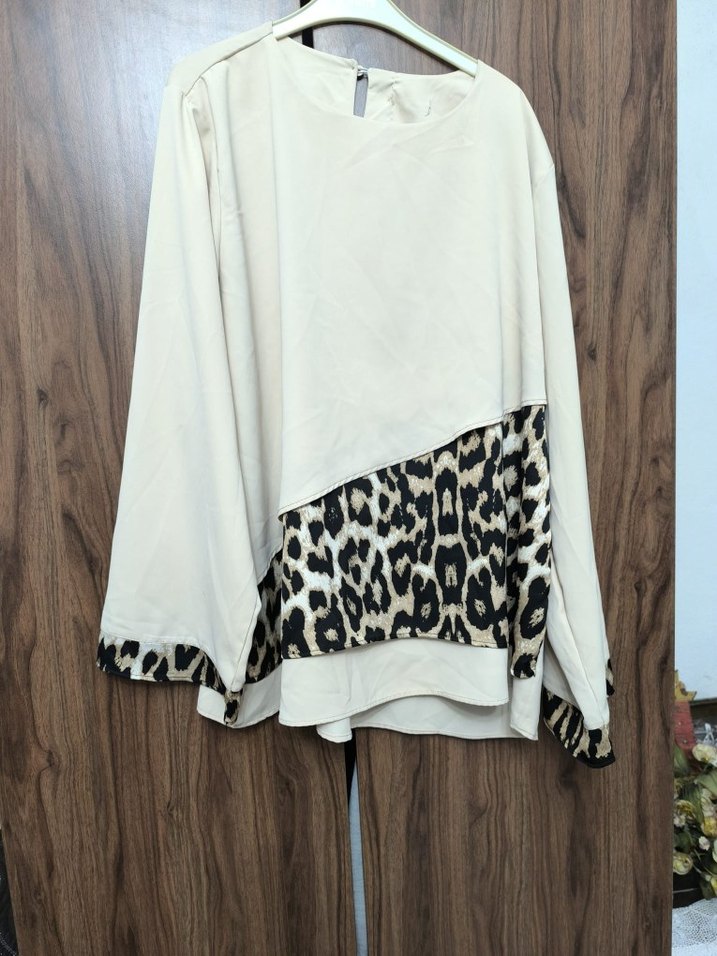 Leopar Desenli Kuşaklı  Bluz ve ETEK - Görsel 2