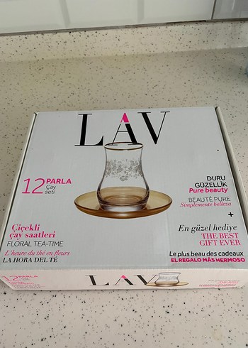 Bej Detaylı 6'lı Çay Seti 12 parça - Görsel 3