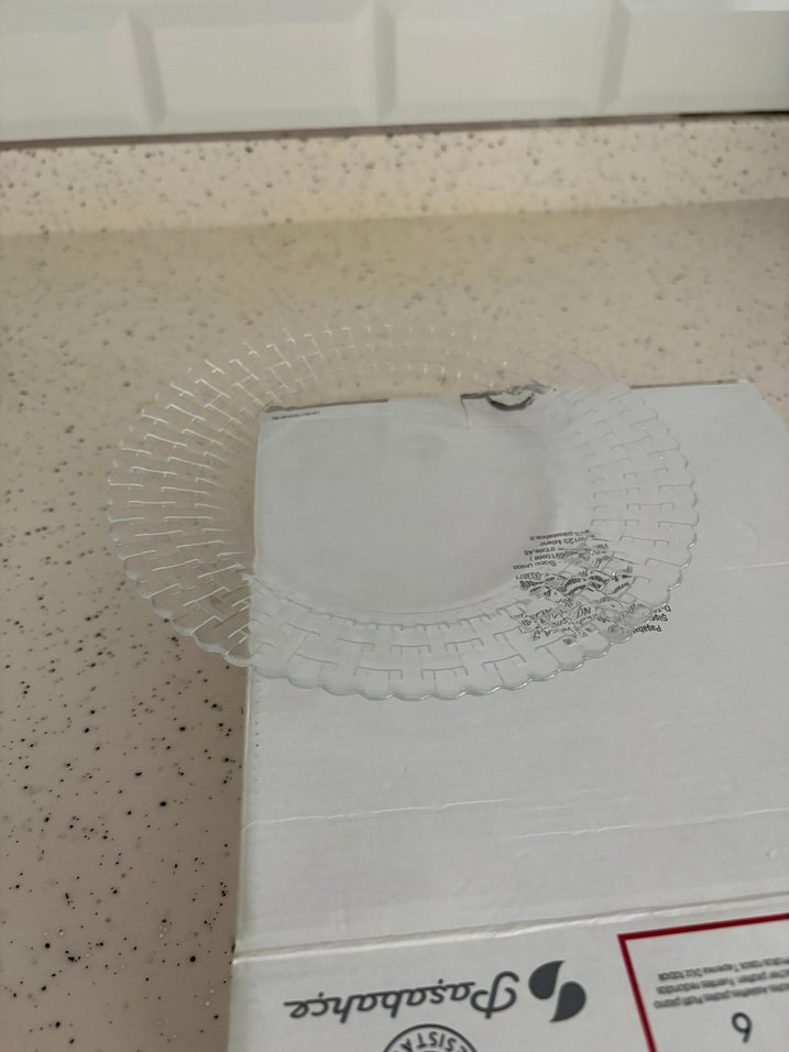 Paşabahçe 6 Parça Cam Tabak Seti pasta tabağı - Görsel 2