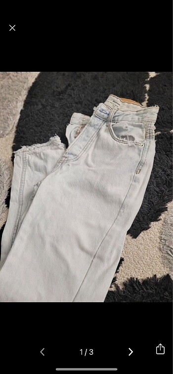 stradivarius buz mavisi jean