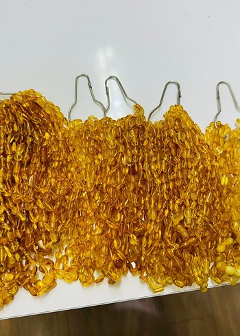 Damla kehribar bebek kolyeler - Görsel 8