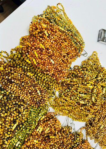 Damla kehribar bebek kolyeler - Görsel 13