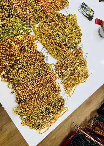 Damla kehribar bebek kolyeler - Görsel 10