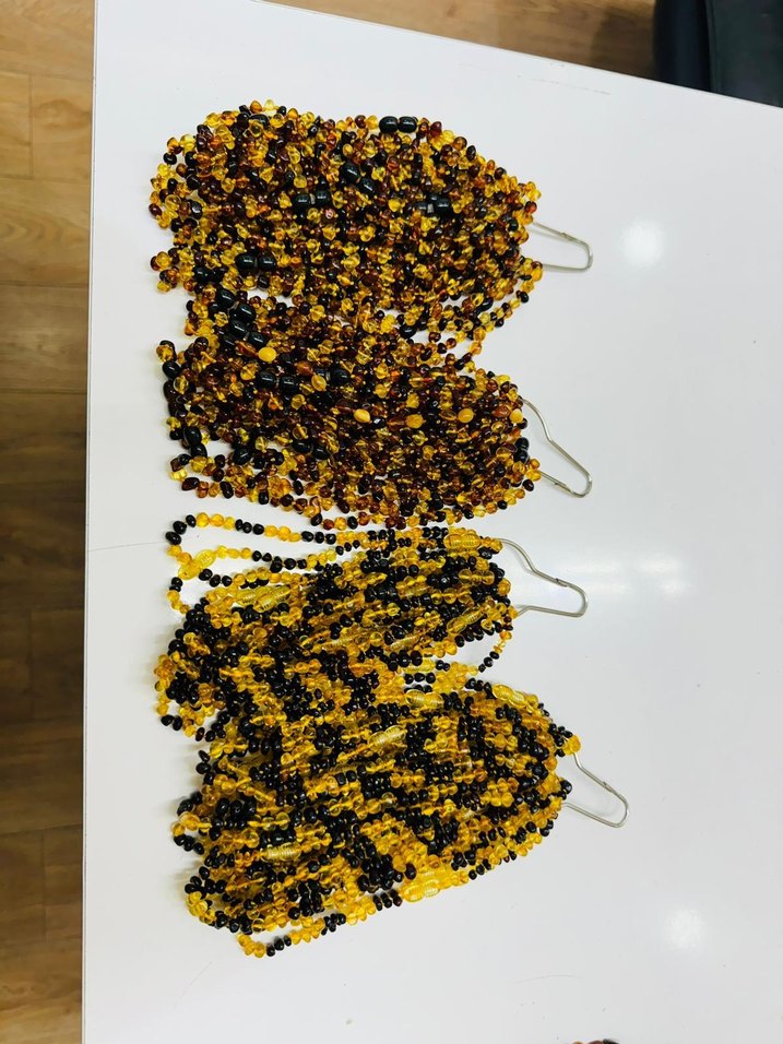 Damla kehribar bebek kolyeler - Görsel 5