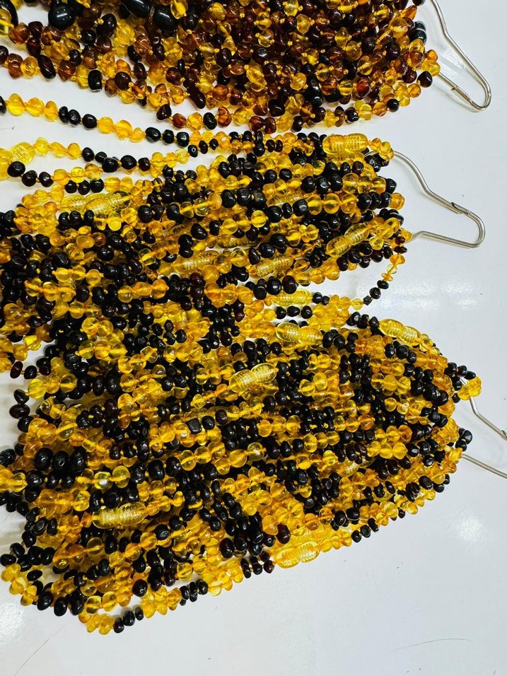 Damla kehribar bebek kolyeler - Görsel 3