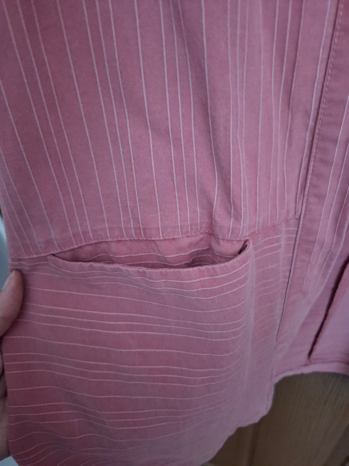 Pembe Midi Kadın Salaş Kimono - Görsel 5