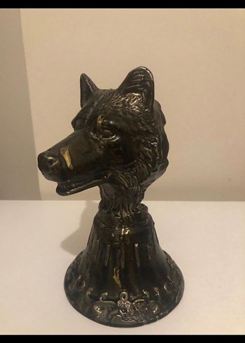 Altın Tonlu Kurt Figürü - Görsel 2