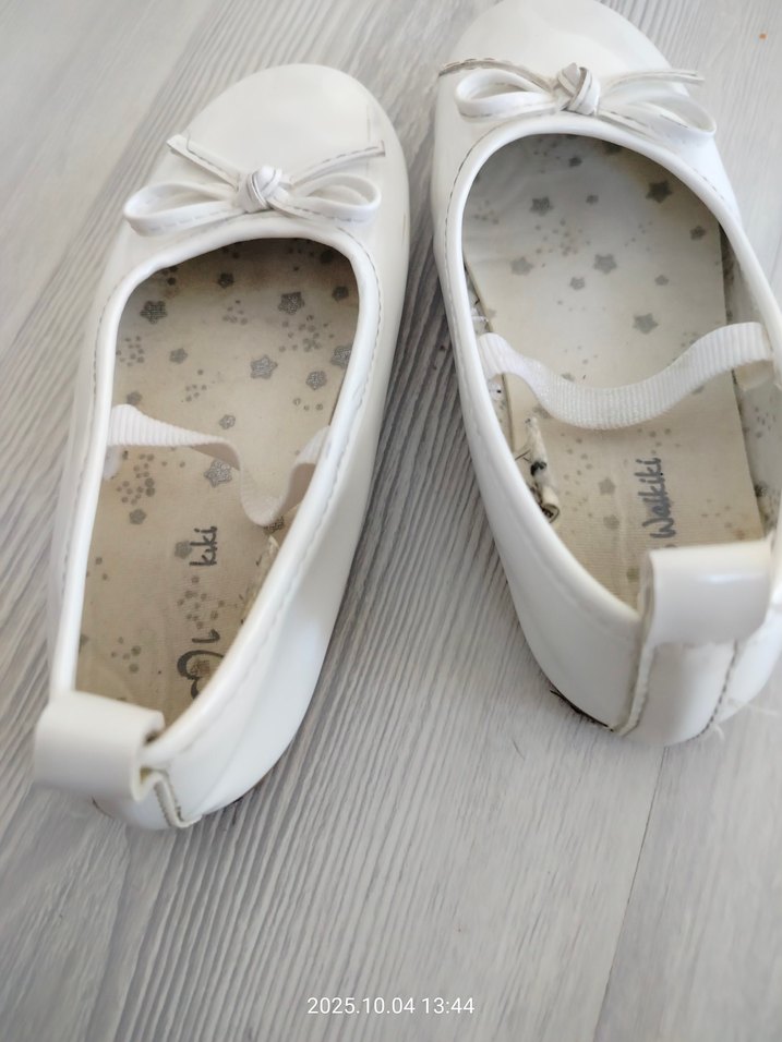 Kız Çocuk Beyaz Fiyonk Detaylı Babet - Görsel 4