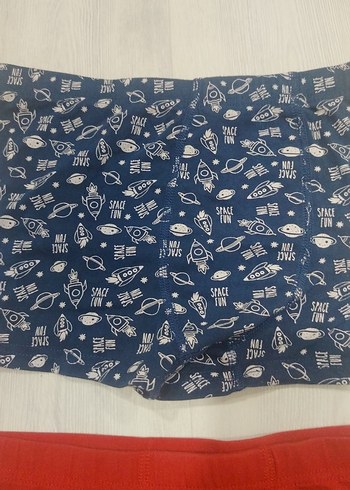 11-12 Yaş Beden gri Renk Erkek Çocuk Baskılı Boxer Seti 3'lü