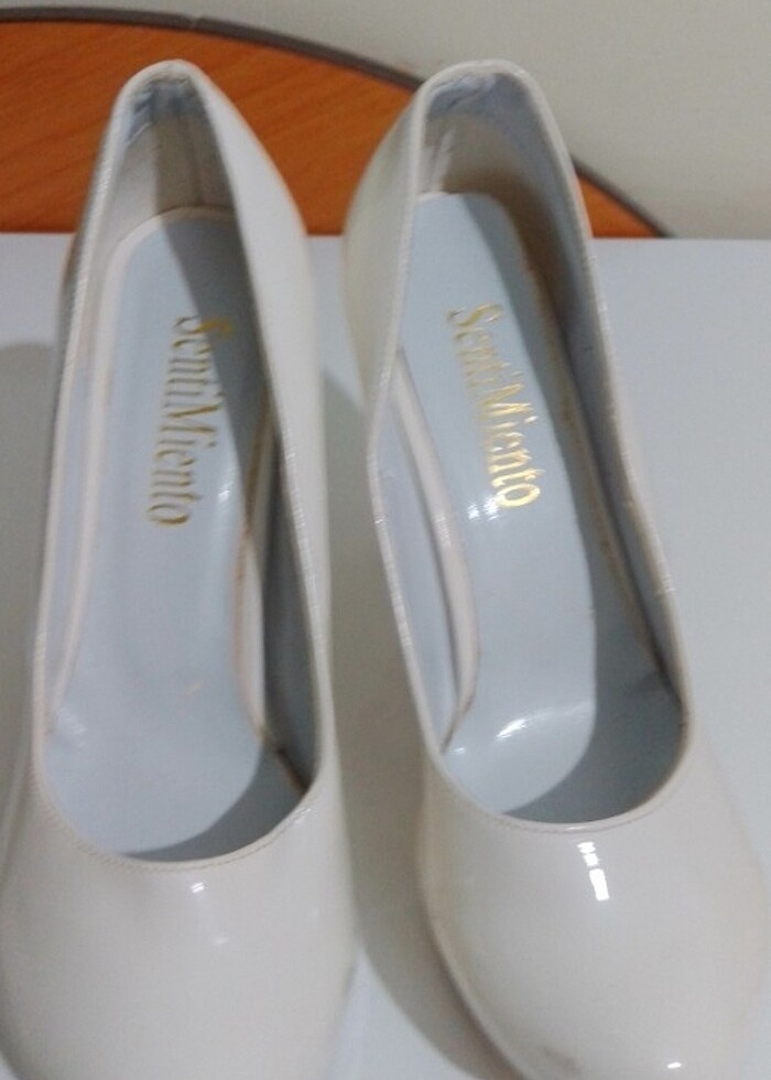 Topuklu ayakkabı Beyaz - Görsel 2