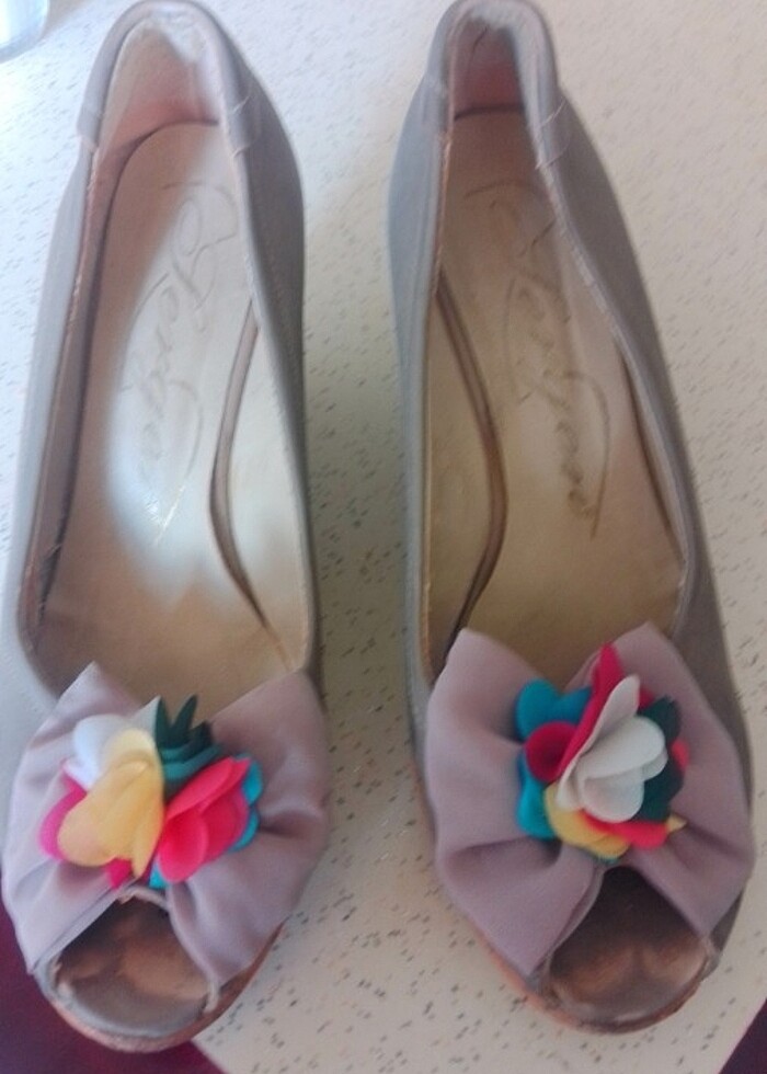 Doldu topuk ayakkabı 39 numara - Görsel 2