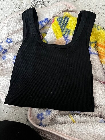 Diğer Basic Crop- Siyah