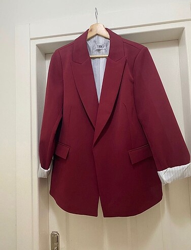 Zara muadili bordo blazer ceket