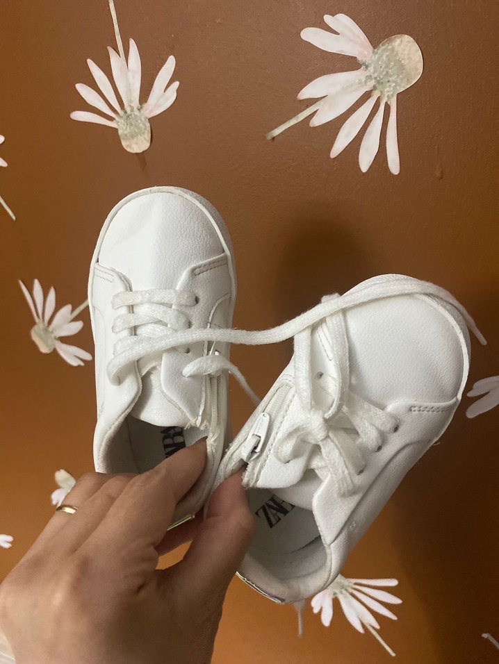 Zara Beyaz Çocuk Spor Ayakkabı - Görsel 2