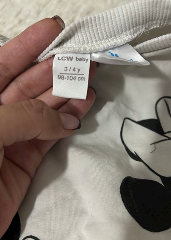 LCW baby minnie mouse baskılı bebek sweatshirt ve eşofman altı - Görsel 3