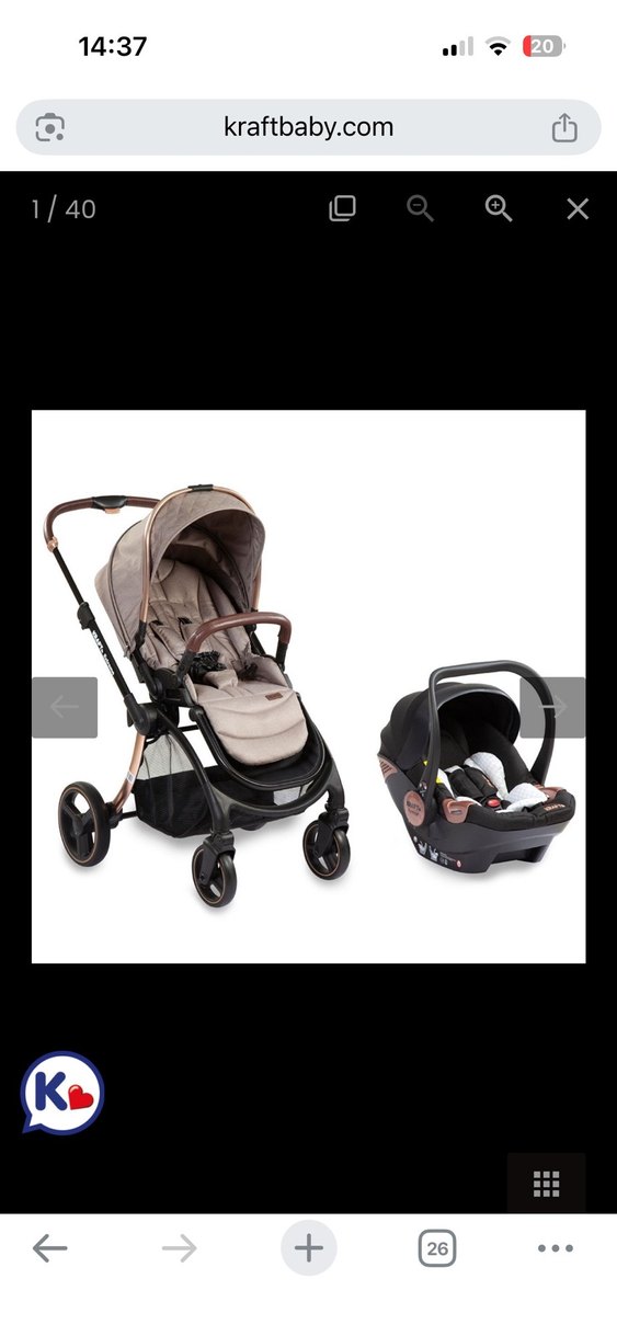 Kraft Ekstreme Travel Sistem Bebek Arabası - Görsel 4