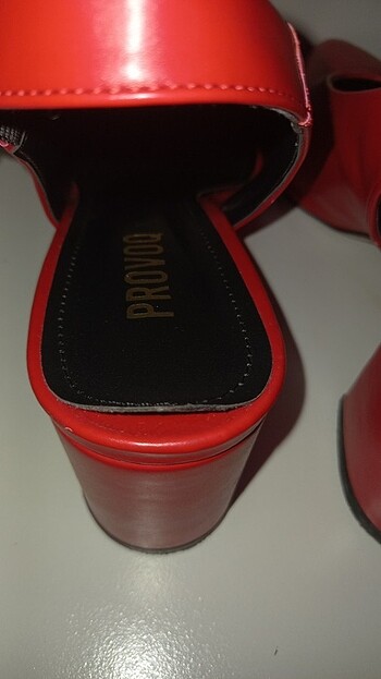 38 Beden kırmızı Renk ProvoQ kadın topuklu ayakkabı