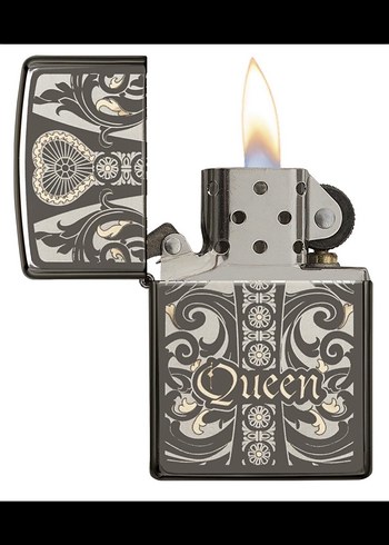Zippo Queen Desenli Metal Çakmak - Görsel 3