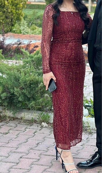 Çok Beğenilen Simli abiye elbise