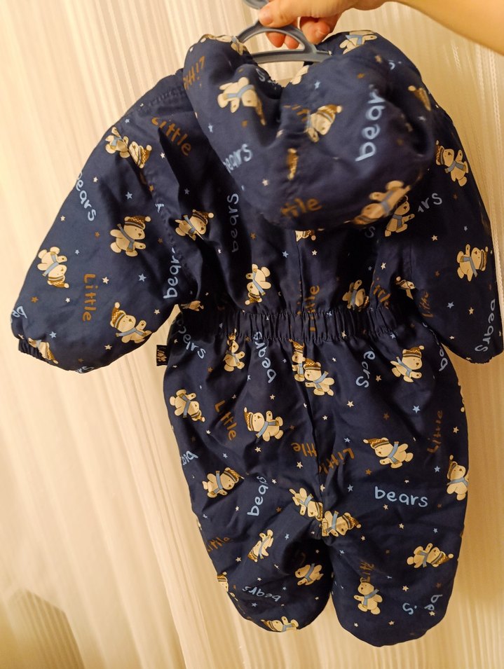 Desenli Bebek Kar Tulumu Astronot Tulum - Görsel 3