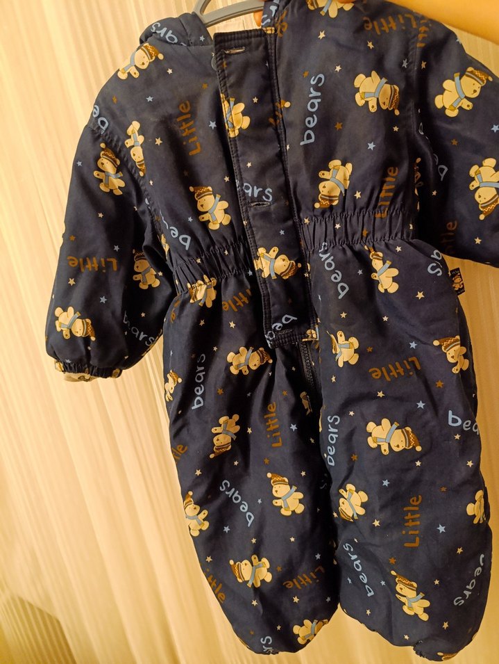 Desenli Bebek Kar Tulumu Astronot Tulum - Görsel 2