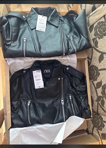 36 Beden siyah Renk Zara Deri Biker Ceket