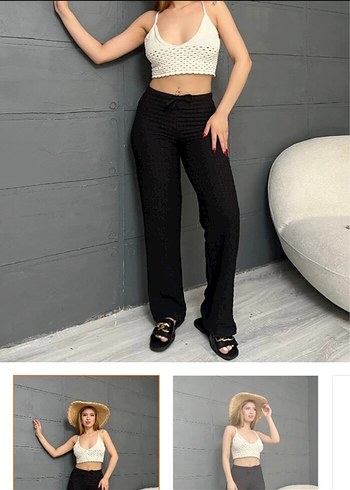 diğer Beden siyah Renk Kadın Siyah Regular Fit Kumaş Pantolon