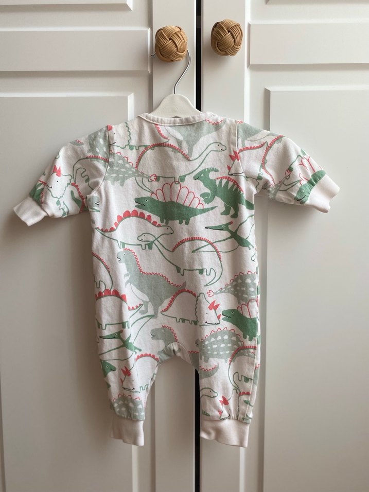 Hm Bebek Erkek Dinozor Baskılı Kısa Kollu Tulum - Görsel 3