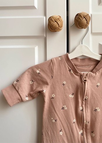 Hm 2'li Pamuklu Bebek Tulum Pijama - Fermuarlı - Görsel 5