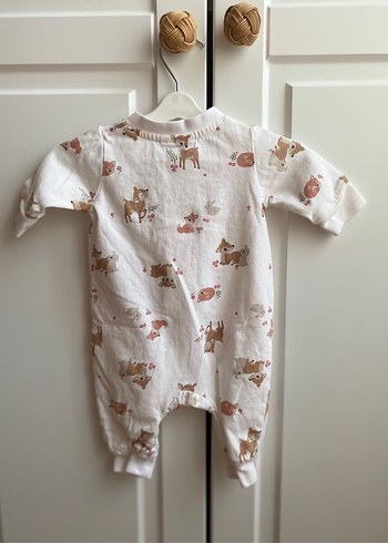 Hm 2'li Pamuklu Bebek Tulum Pijama - Fermuarlı - Görsel 7