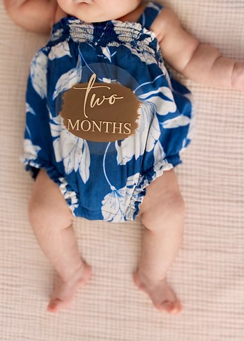 GAP Mavi Desenli Bebek Kız Tulum ve Şapka - Görsel 4