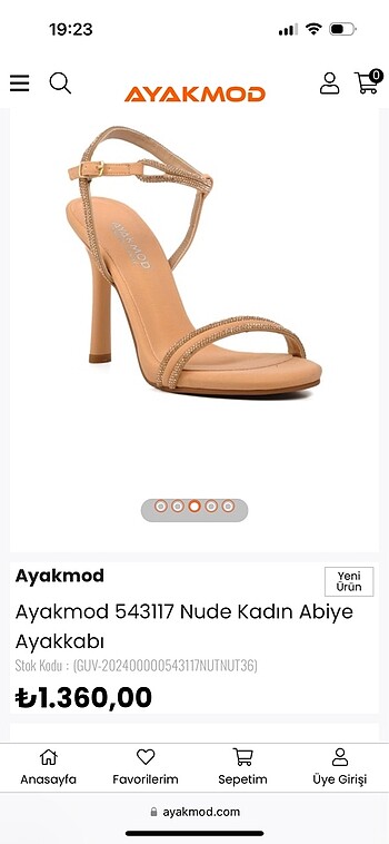 Topuklu ayakkabı 38 numara