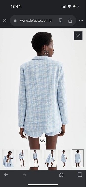 Defacto Defacto Tweed Blazer Ceket